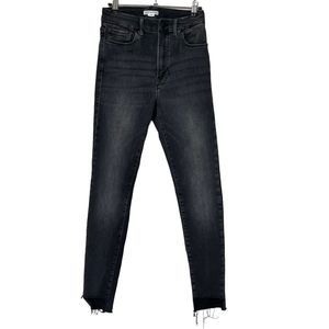 Good American Always Fits Good Waist Black Stretch Denim Jeans - Size 6-12